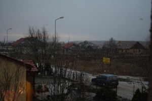 Opad śniegu w  dn. 15.01.2012, fot. Michał Żarnowski