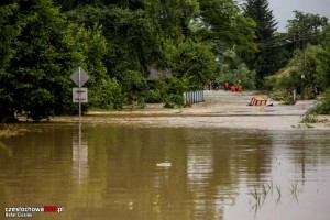 Powódź błyskawiczna w powiecie częstochowskim (fot. Rafał Cieślak)