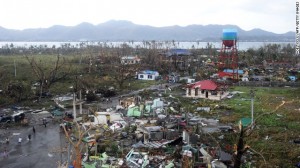 Miasto Tacloban po przejściu supertajfunu "Haiyan" (źródło: AFP/Getty Images)