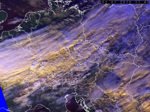 Aktualne zdjęcie satelitarne w świetle widzialnym (satelita NOAA 19, źródło: CHMI)