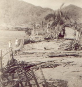 Zniszczenia w Meksyku spowodowane przez huragan z 1959 r. (źródło: tomzap.com)