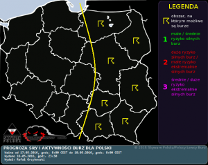 Prognoza konwekcyjna na dzień 17.05.2016 i na noc 17/18.05.2016