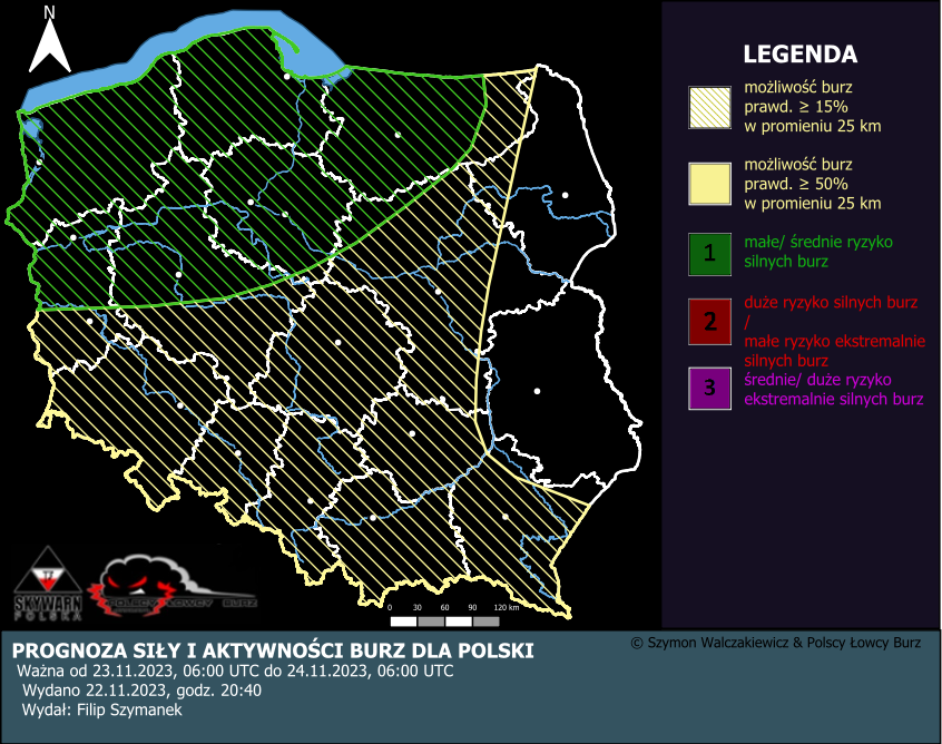 Prognoza konwekcyjna na dzień 23.11.2023 i noc 23/24.11.2023 | Polscy ...